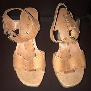 Suede Brown Wedge Heels